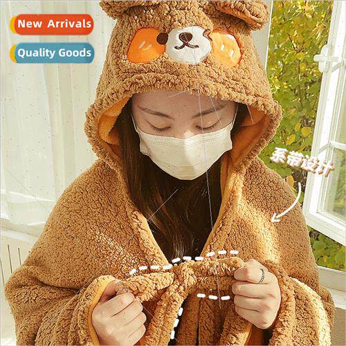 Shawl cape blanket thickened winter blanket office nap blank
