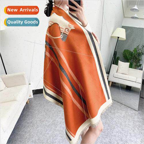 faux cashmere scarf ~ winter long warm carriage thickened ta