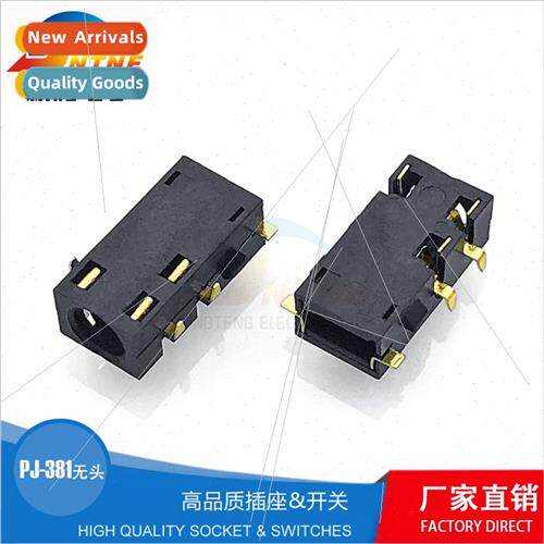 PJ381 Headless Flat Port Countersunk Audio Socket 3.5 Headph
