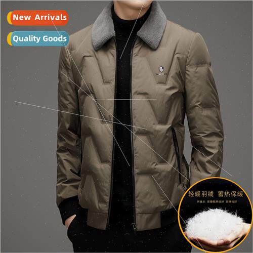 2023 winter new men down jacket whe duck down removable lamb