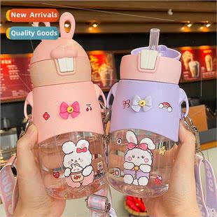 cup crossbody cute Children ins straw super plastic