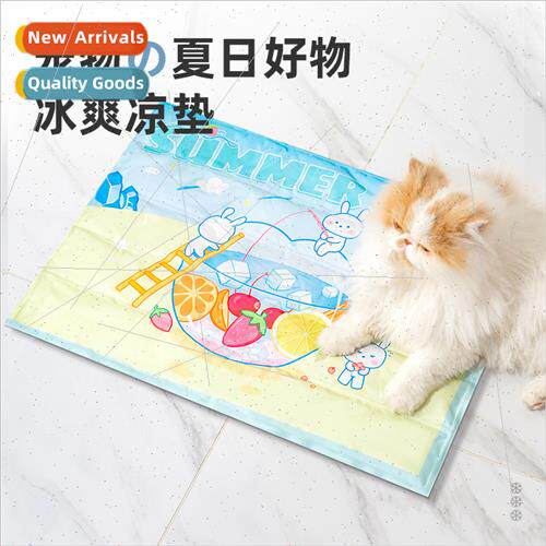 Summer cartoon pet ice cushion cool relief cat cushion water