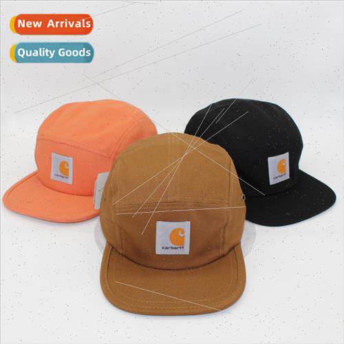 Soft top solid color flat-brimmed fivePCS camping hat men wo