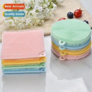 silicone grade dishwashing food kchen brush Multifunctional