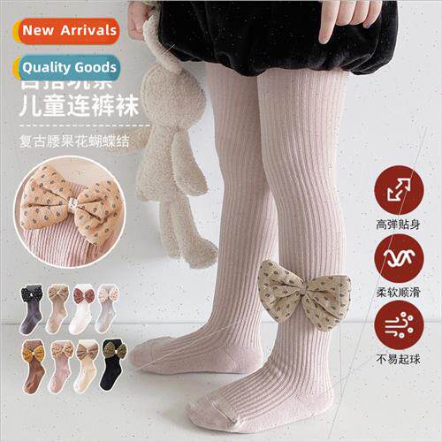 Cotton girls pantyhose spring and fall childrens bottoms bab