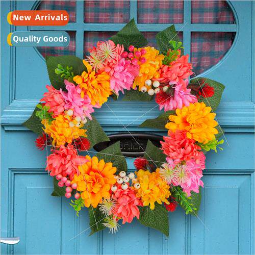 Thanksgiving Decoration mulation Wreath 2023 New Autumn Chry