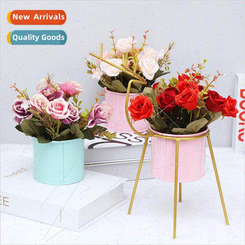 Home Decor Faux Flowers Iron Elk Potted Plants Wedding ving