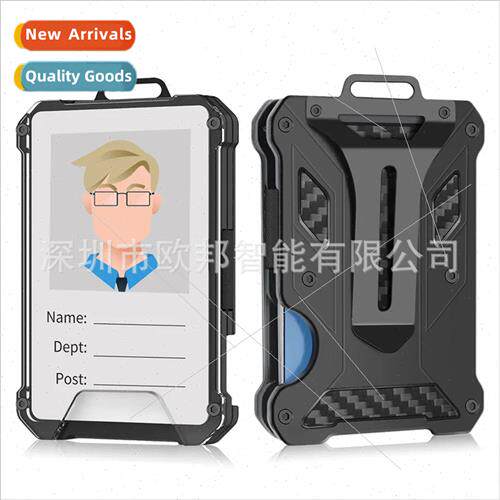 RFID Tracker Metal Cred Card Holder Bag Men Wallet Transpare
