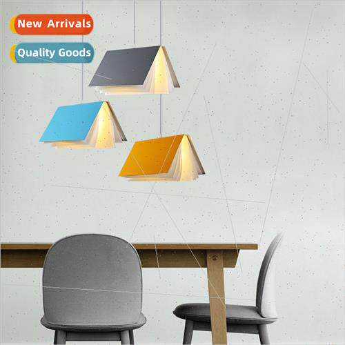 Scandinavian creative macaron colorful LED dining table libr