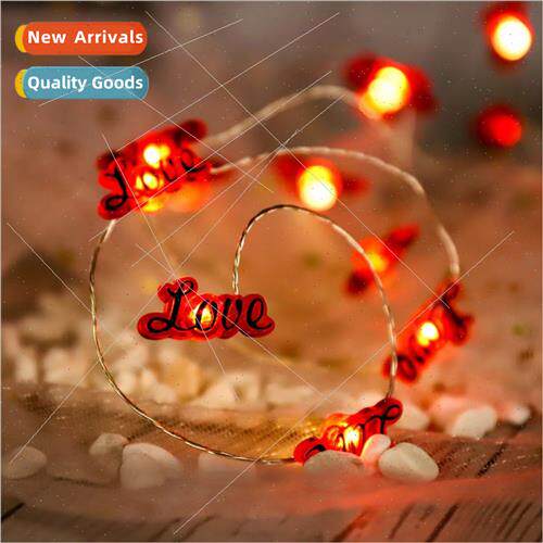 Valentine Day LED decorative love red lips love copper wire