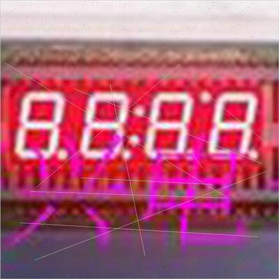 High brightness red LED digal tube 0.39 inches 4 bs wh clock