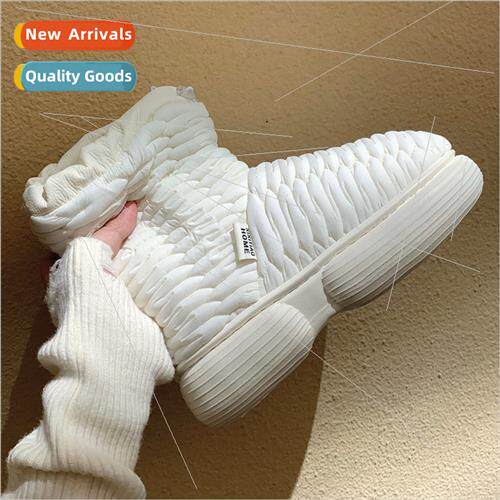 Korea  casual fashion padded warm snow boots ladies set outd