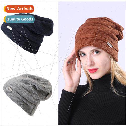 Padded knted wool men women knted hat Europe American winter