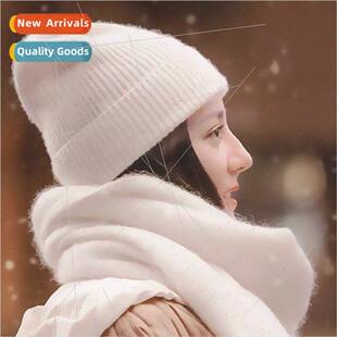small hat new show female hair winter whe Knted face rabb