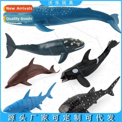 toys ornaments set underwater world whale shark orca dolphin