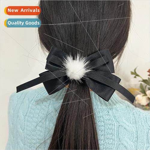 Bow hair clips female Mori girl back head plate hair clip cl
