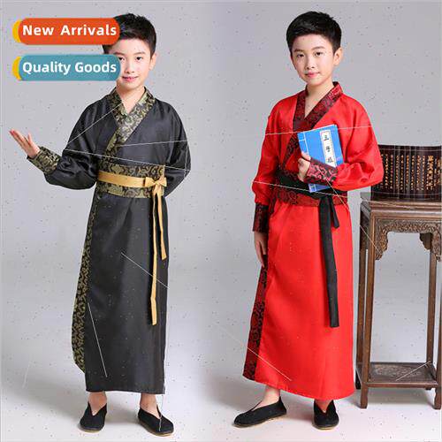 New hanfu boys martial arts  childrens national ancient perm