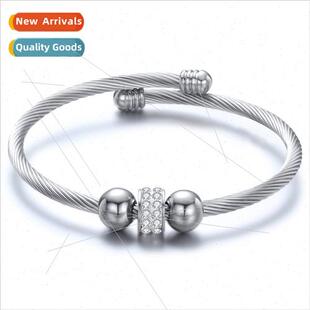 Europe Ins nd fashion simple wire wire symmetry beads diamon