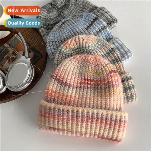 Autumn winter 2023 new gradient kn cap niche ins wind warm h