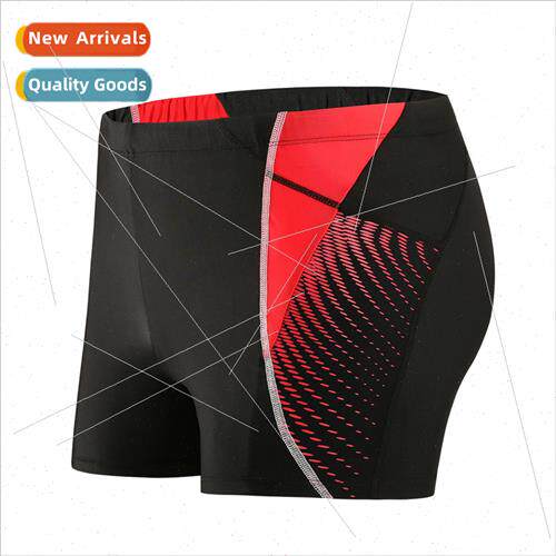 Mens swim trunks new swimsu flat pants mens fat and large au
