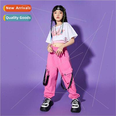 Jazz dance costumes girls practice permance clothes summer h