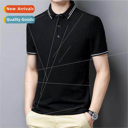 Summer men short-sleeved t-shirt lapel polo shirt men busine