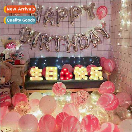 LED Chinese Happy Birthday Modeling ghts Baby Lover Birthday