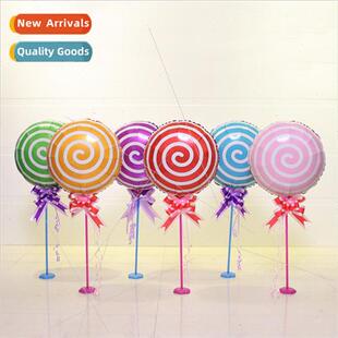 Round Lollipop Float Balloons Table New Balloon Candy Foil