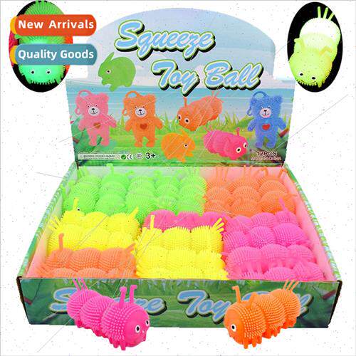 Decompression light-emting caterpillar ball pinch fun vent b