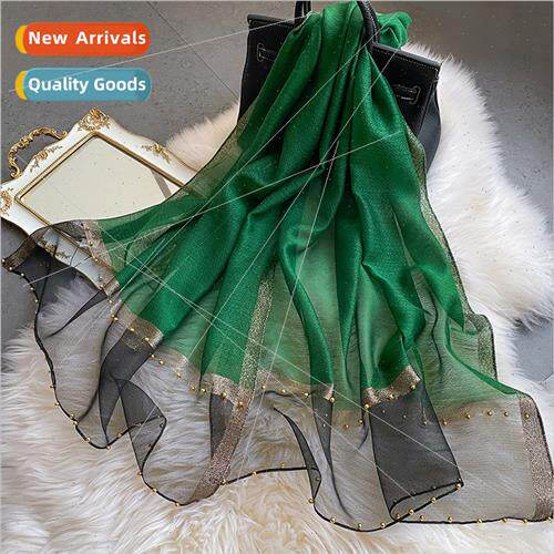 pearl  silk scarf female spring autumn mulberry silk silk sc