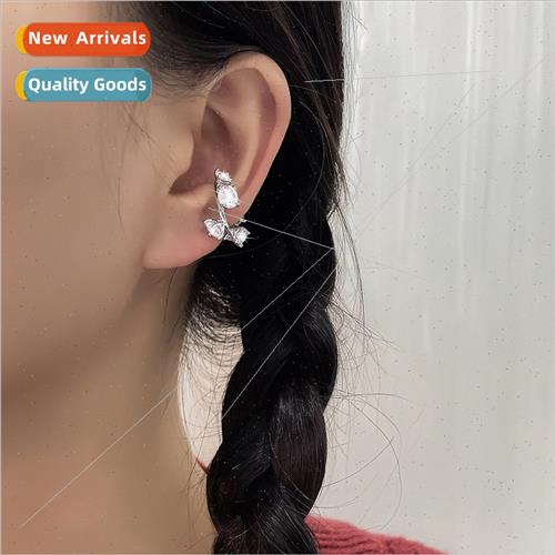 Irregular super shiny zirconia ear bone clip whout ear hole