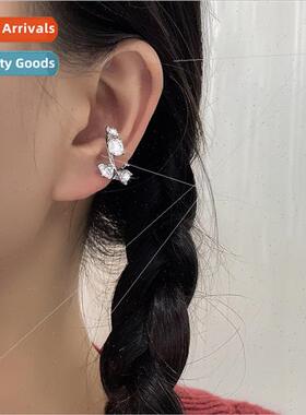 Irregular super shiny zirconia ear bone clip whout ear hole