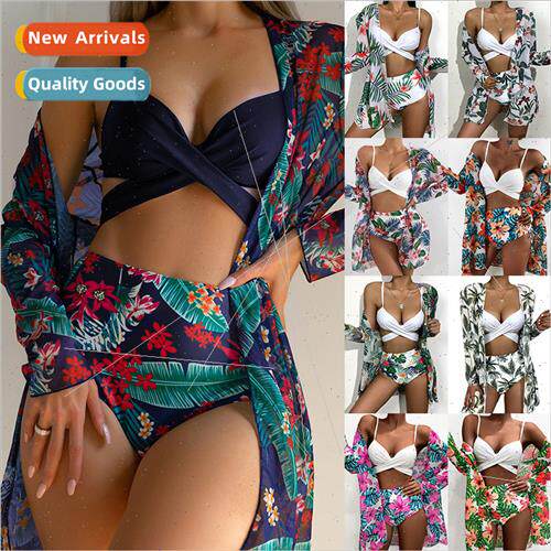2024 New Europe Bikini Gathering Sexy Mesh Three Piece Spl P