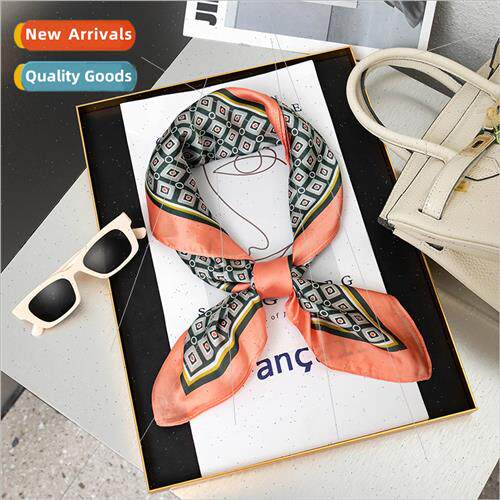 lk satin 70cm small silk scarf Japan Korea sweet simulation