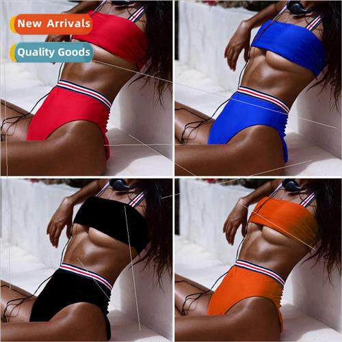 Colorful Wide Edge Bikini i Separate Swimsu 2018A04#