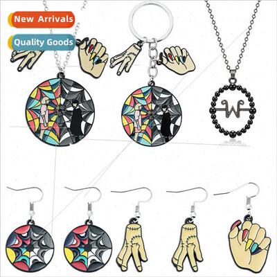 Metal new American drama Wednesday Wednesday bracelet neckla
