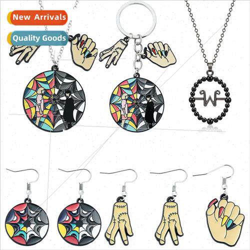 Metal new American drama Wednesday Wednesday bracelet neckla