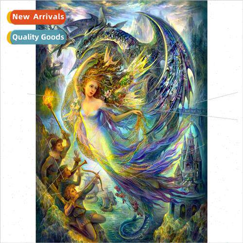 New hand-applied full diamond living room art characters dec