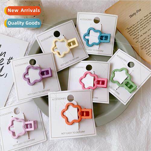 ins candy colorful frosted flowers hair clips Korea childish
