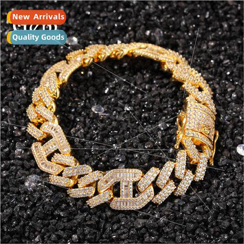 Europe new 3 to 1 hipster hip hop bracelet Hiphop zirconia b