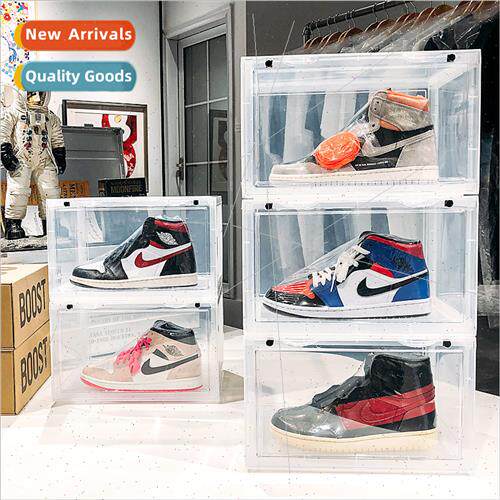 Thickened Shoe Organizer Transparent Shoe Plastic Shoe Box S