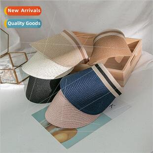 Hollow Top Straw Hat Outdoor Summer Sun Adult Women