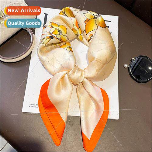 Magnolia fashion small square scarf female silk scarf spring