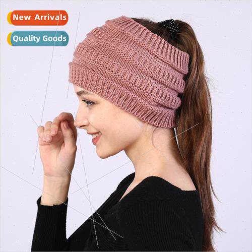 New fall winter women knted hair bwider wash face head cover