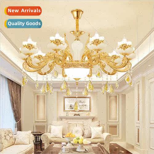 Europe living room chandelier sets atmospheric duplex restau