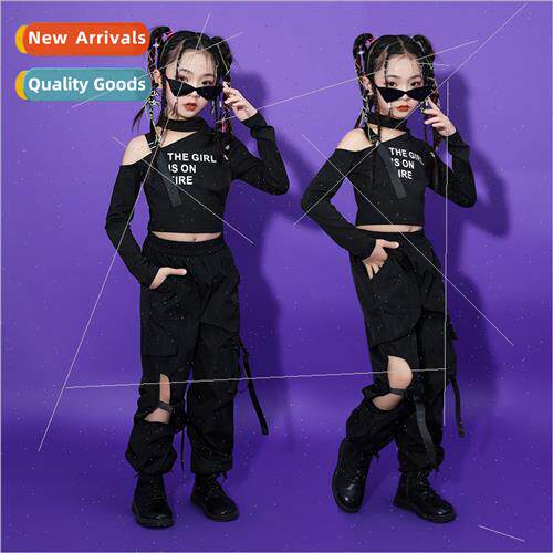 Girls  Set Dance Su Girls Slant Shoulder Design jazz Jazz Da