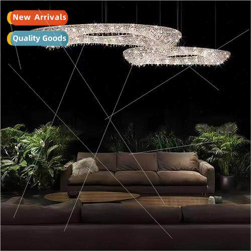 Scandinavian art design light luxury crystal chandelier vill