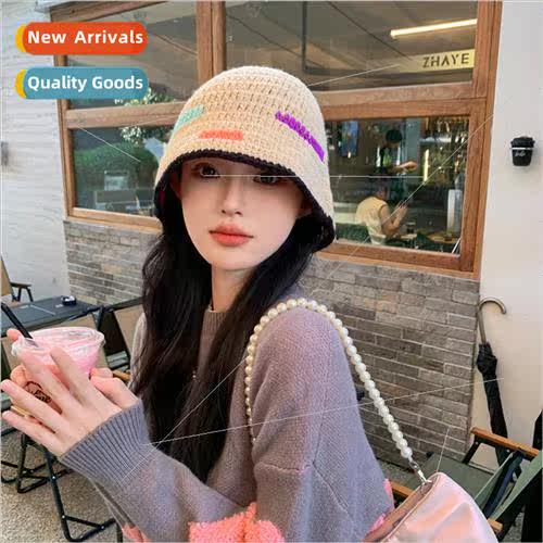 Colorful handmade fisherman hat children autumn winter woole