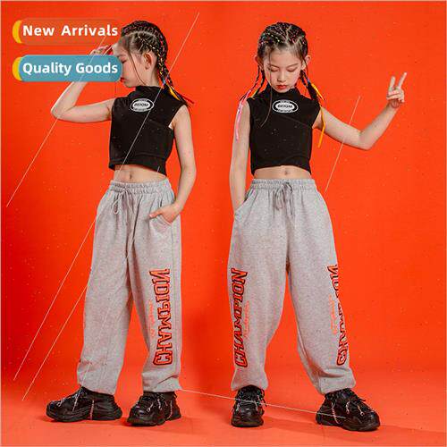 Jazz Dance Costume Children Dancewear Girls Summer Set Dance