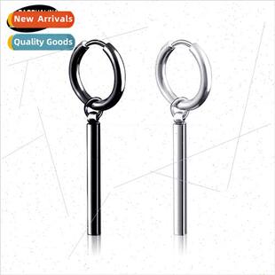 Tanium steel earrings men personaly temperament tide people